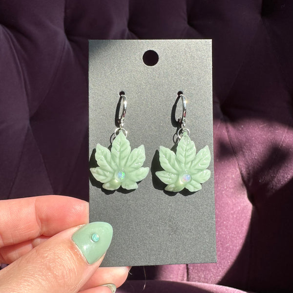 Canna Leaf Earrings