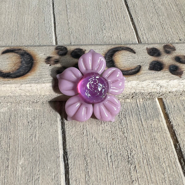 Dichro Flower Pendant - Mauve Purple