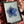 Load image into Gallery viewer, Sparkly Spinning Flower Pendant - Blue
