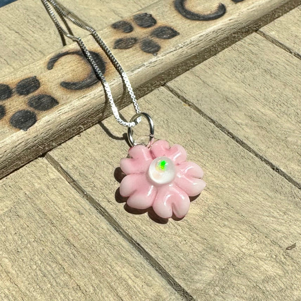 Pink Cherry Blossom Charm