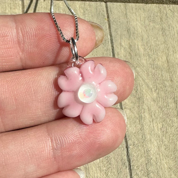 Pink Cherry Blossom Charm