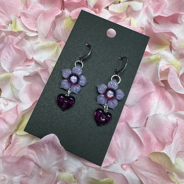 Valentine’s Earrings - Purple