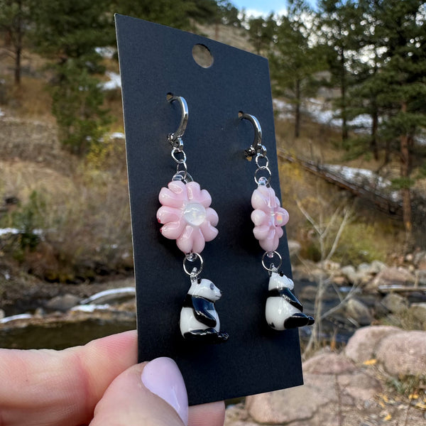 Abigail Castagnaro Collab Earrings Pandas #2