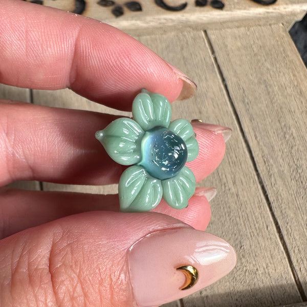 Dichro Flower Pendant - Mint