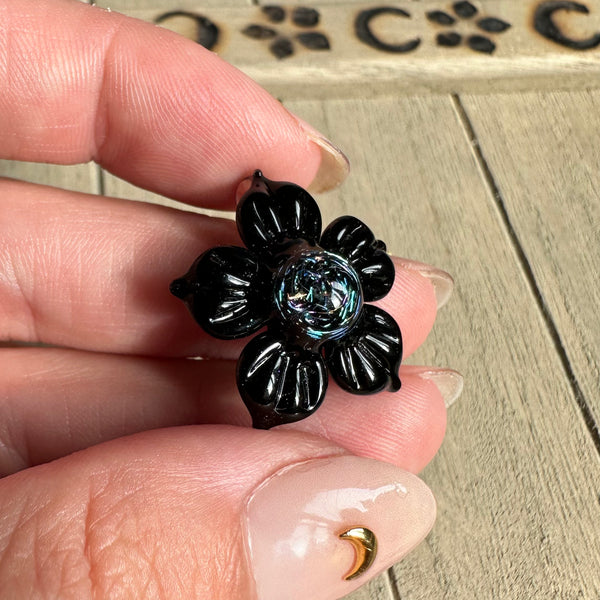 Dichro Flower Pendant - Black