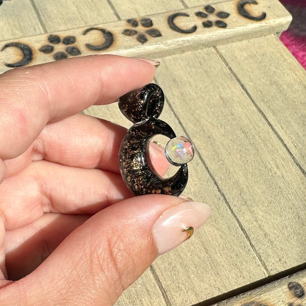 Moon Spinner Black & Gold