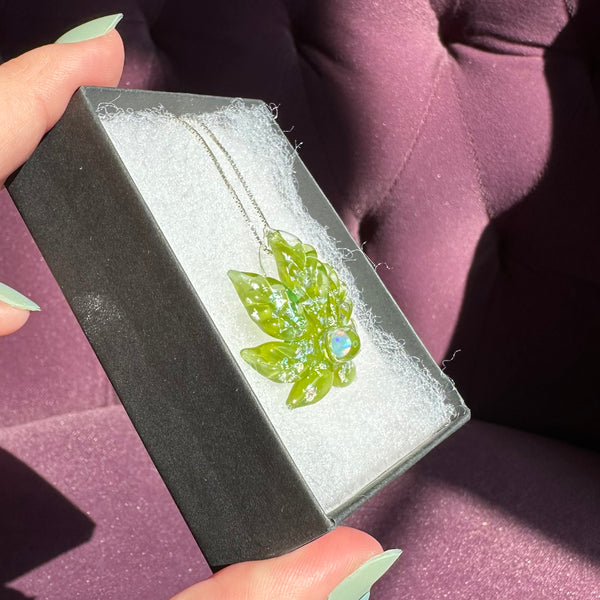 Sparkly Canna Leaf Green