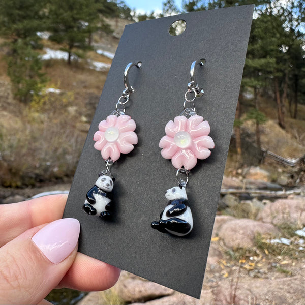 Abigail Castagnaro Collab Earrings Pandas #2