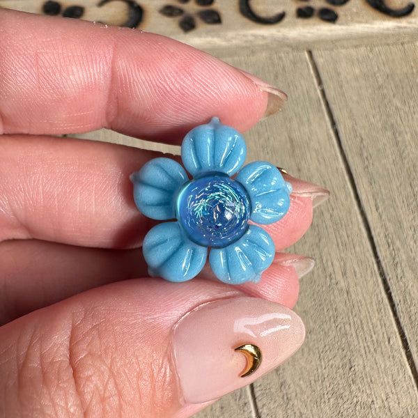 Dichro Flower Pendant - Blue