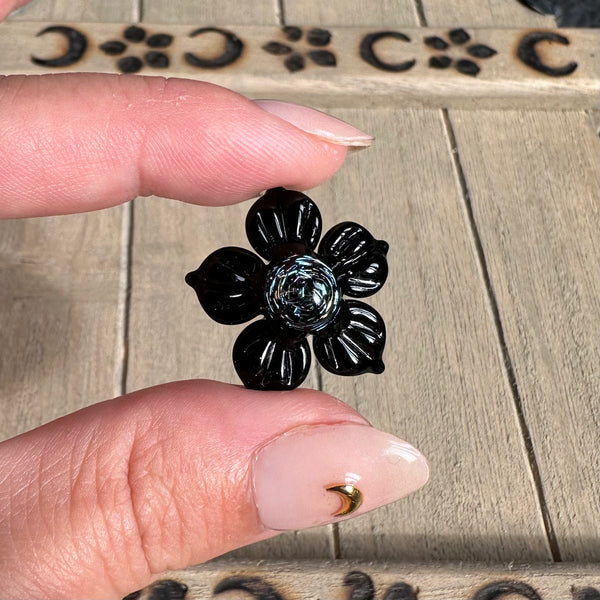 Dichro Flower Pendant - Black