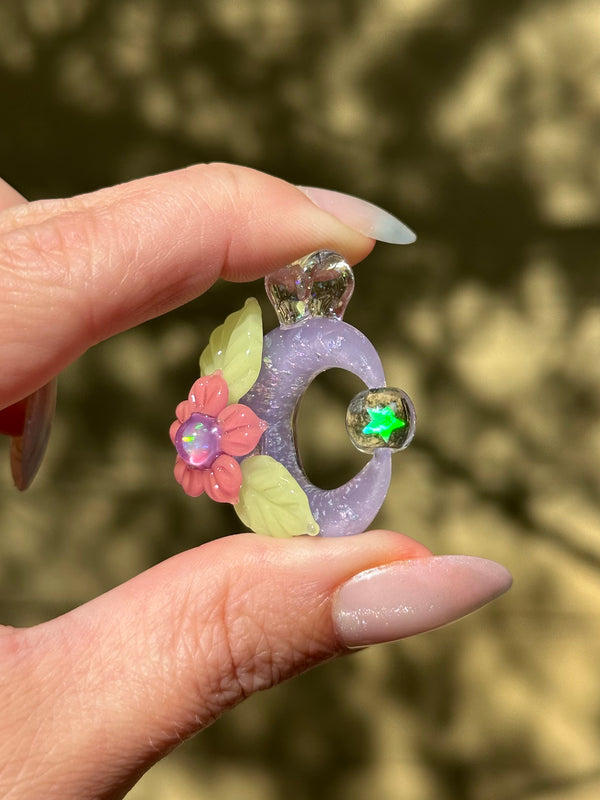 Sparkle Moon Spinner Purple & Pink (CFL leaves)