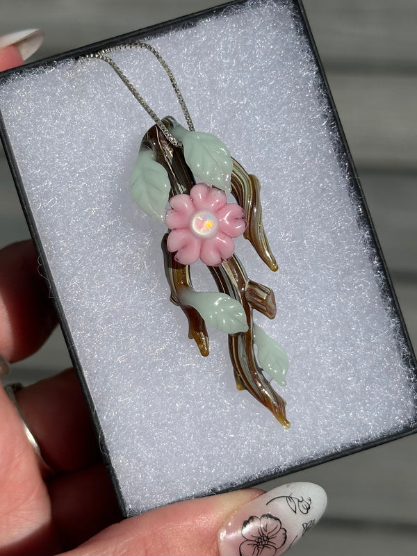 Cherry Blossom Branch Pendant 3/4
