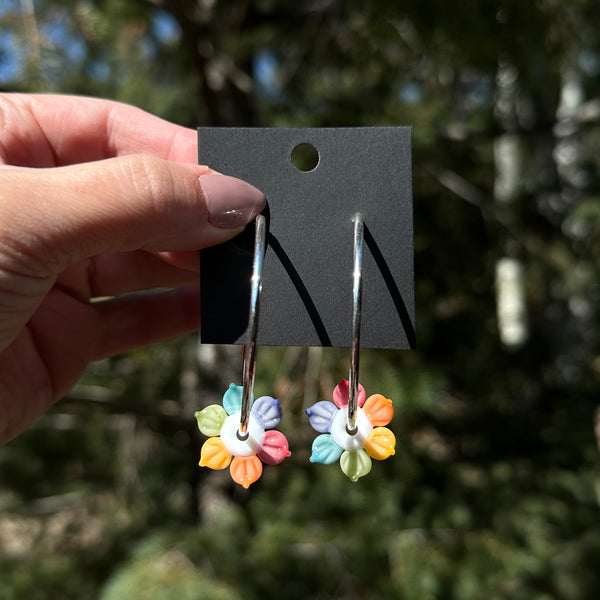 Spinner Hoops in Pastel Rainbow