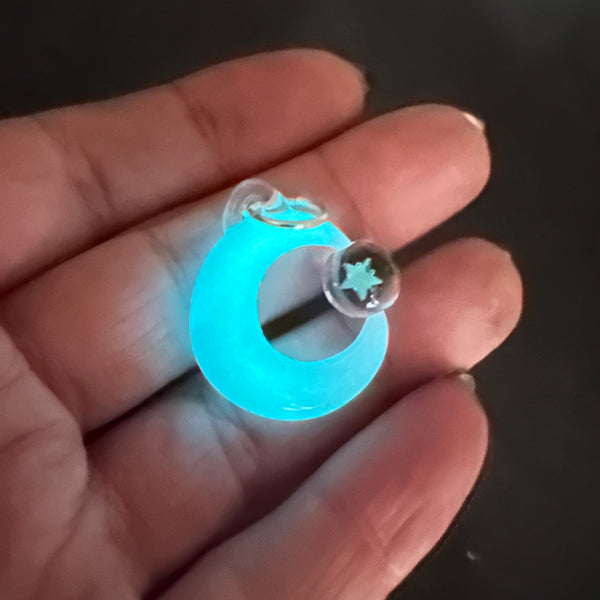 Moon Spinner Pendant - Glow-in-the-dark