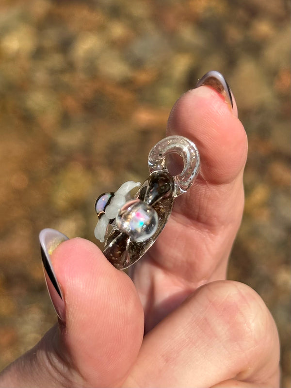 Electrum Moonflora Spinner Pendant