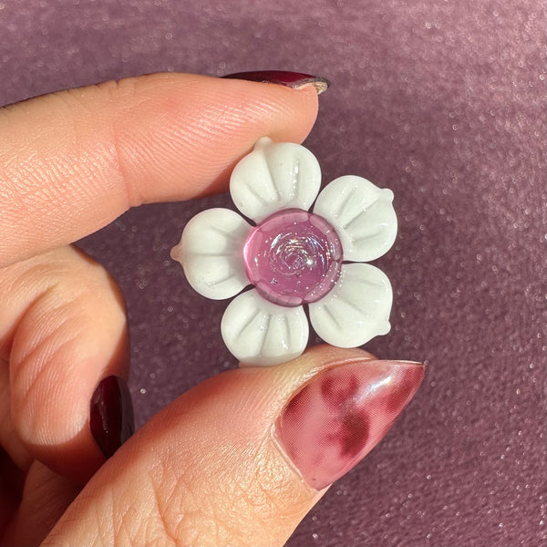 Dichro Flower Pendant White & Royal Jelly
