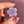 Load image into Gallery viewer, Dichro Flower Pendant Purple Satin &amp; Telemagenta
