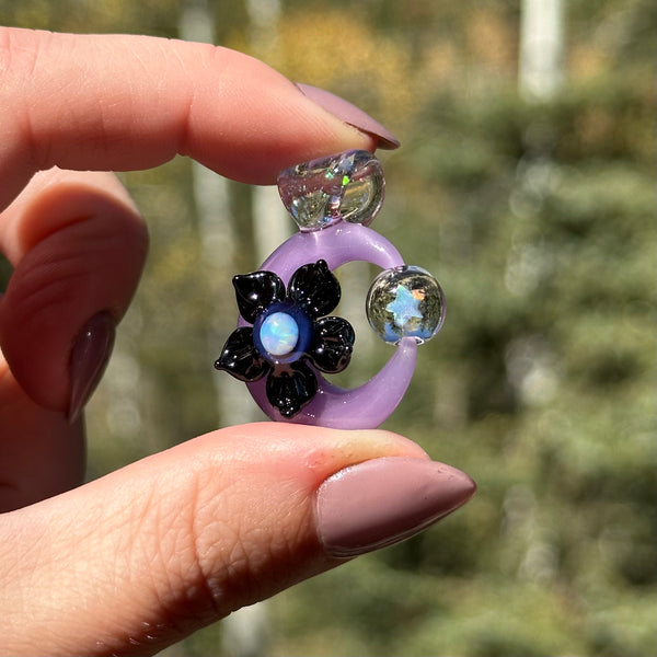 Moon Spinner Black & Purple