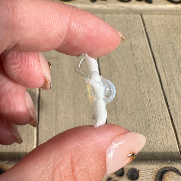 Dichro Flower Pendant - White (UV reactive center)