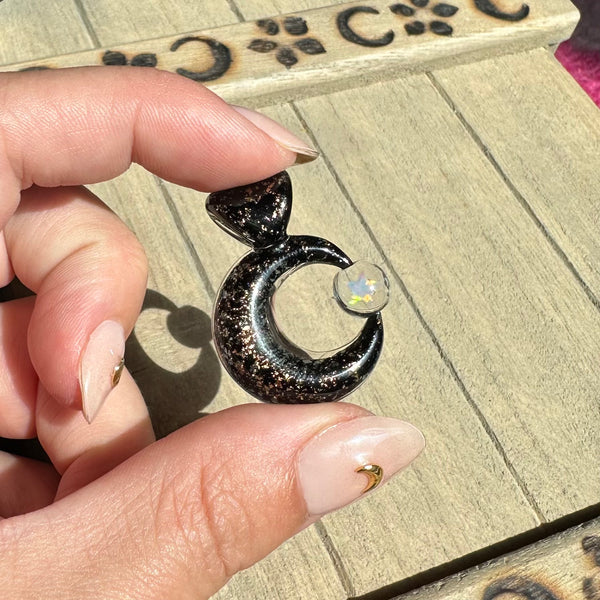 Moon Spinner Black & Gold