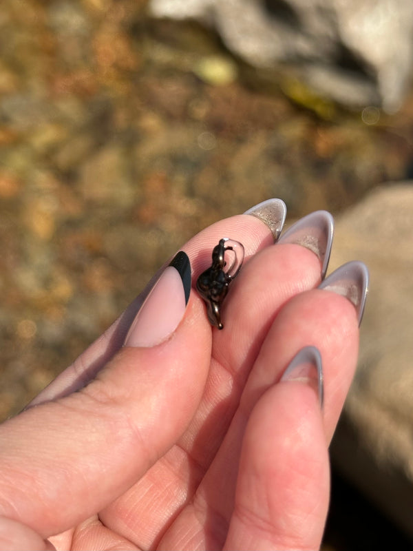 Tiny Electrum Flower Charm #1
