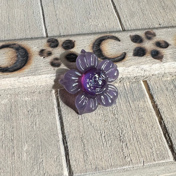 Dichro Flower Pendant - Purple Wildberry