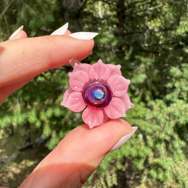 Mini Spinner Flower Telemagenta & Blush