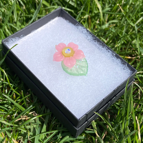 Leaf & Flower Mini Pendant Blush Yellow Mint