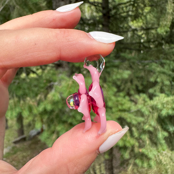 Mini Spinner Flower Telemagenta & Blush