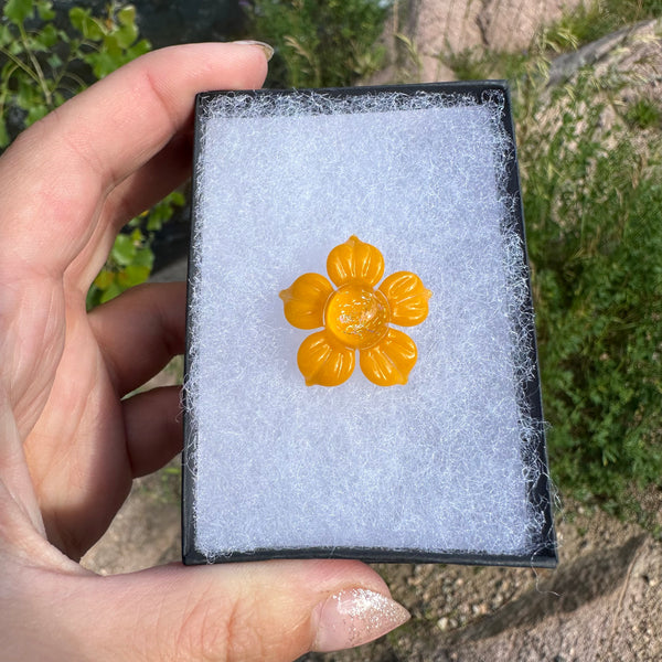 Dichro Flower Pendant Gold