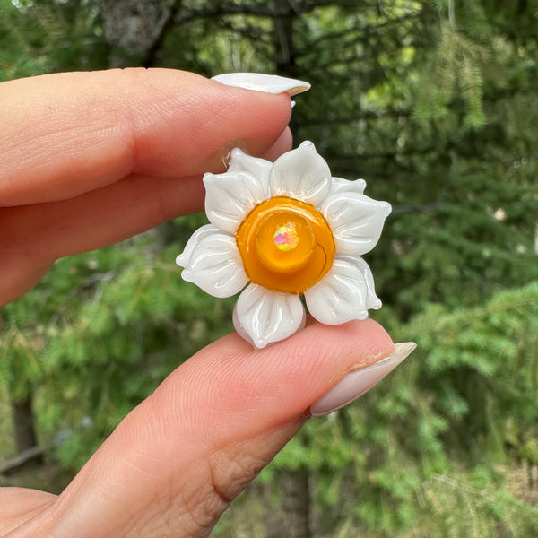 Mini Spinner Flower Pendant Daisy