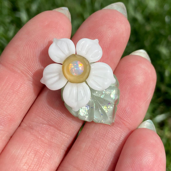 Leaf & Flower Mini Pendant Daisy Mint