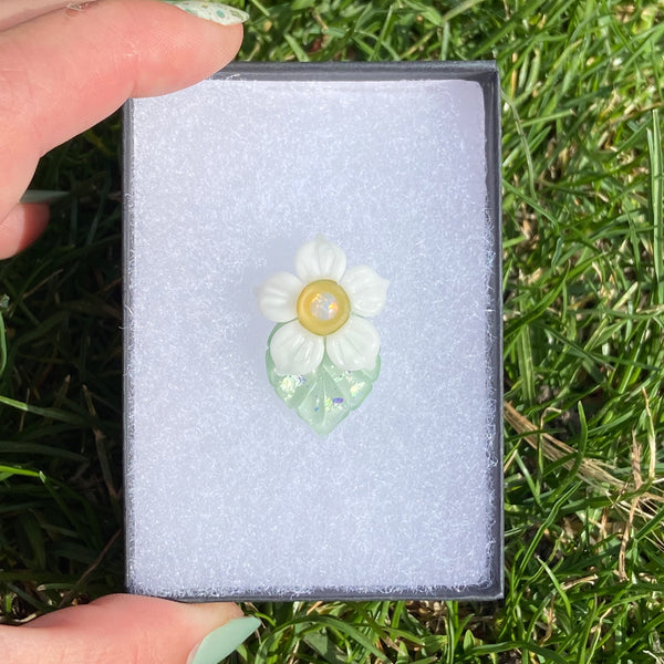 Leaf & Flower Mini Pendant Daisy Mint