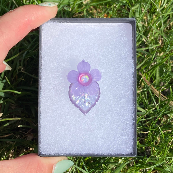Leaf & Flower Mini Pendant Purples