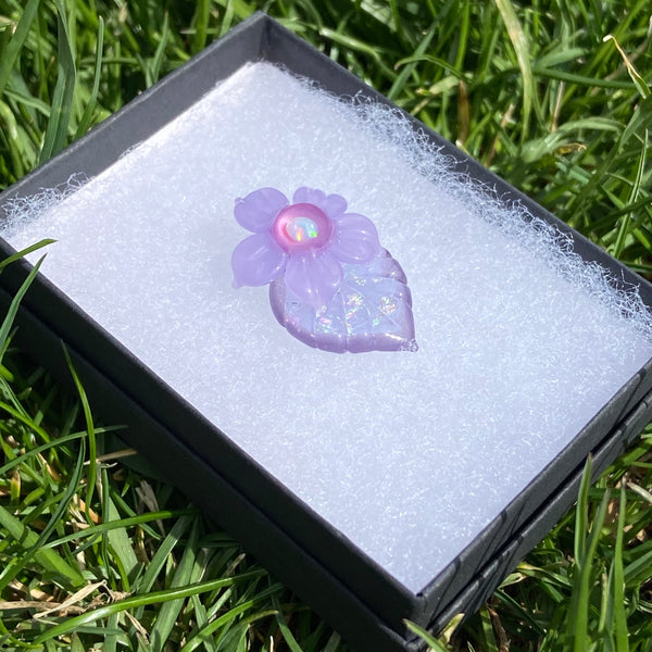 Leaf & Flower Mini Pendant Purples