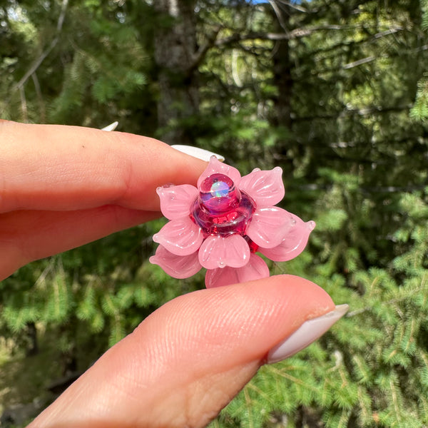 Mini Spinner Flower Telemagenta & Blush