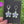 Load and play video in Gallery viewer, Cubic Zirconia Flower Earrings Purple Satin and Mint
