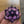 Load and play video in Gallery viewer, Black and Purple Spinner Flower Pendant Double Layered Luster
