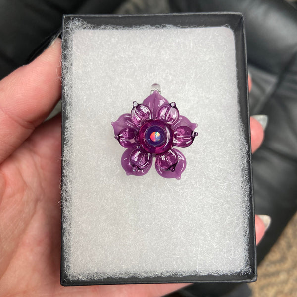 Mini Spinner Flower Pendant Spring Purple Royal Jelly