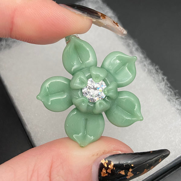 Large Crystal Flower - Mint