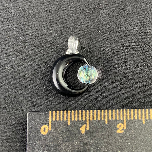 Tiny Moon Spinner in Black Galaxy