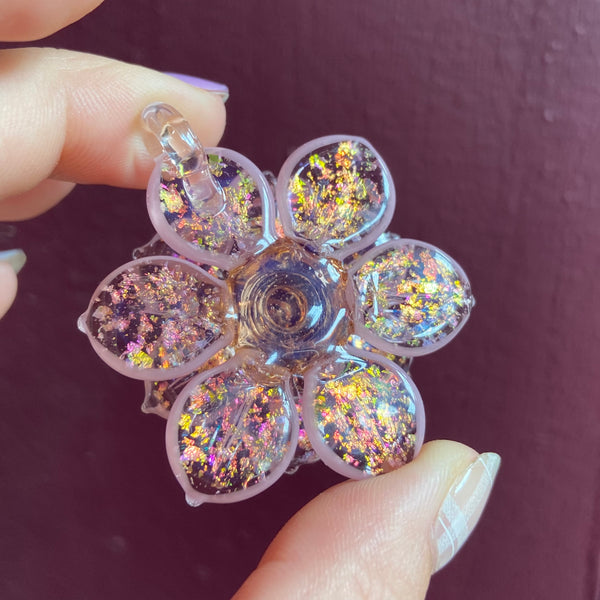 Pastel Pink Super Sparkly Spinner with Cubic Zirconia