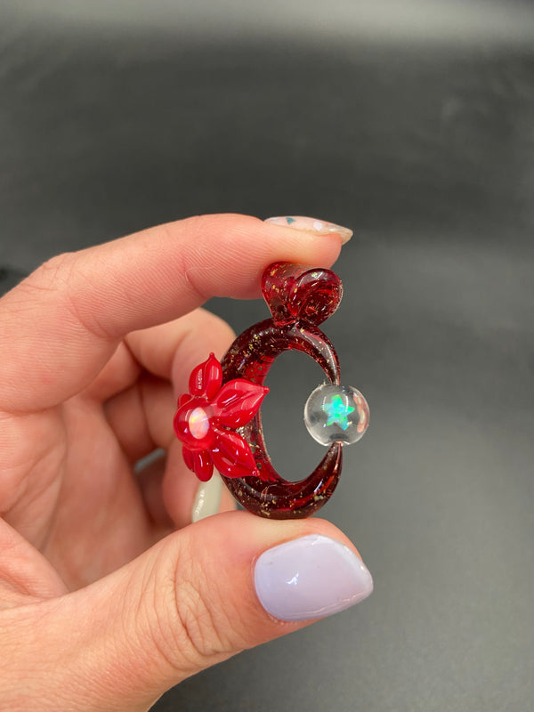 Moonflora Spinner in Red and Gold