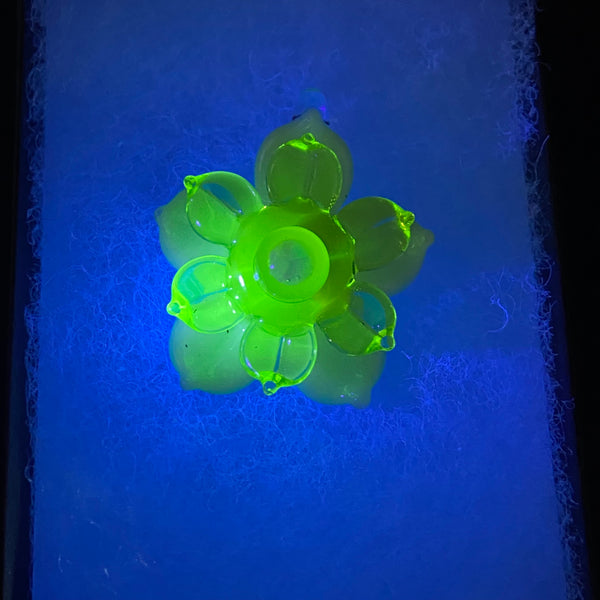 Mini Spinner Flower Pendant - UV Citrine