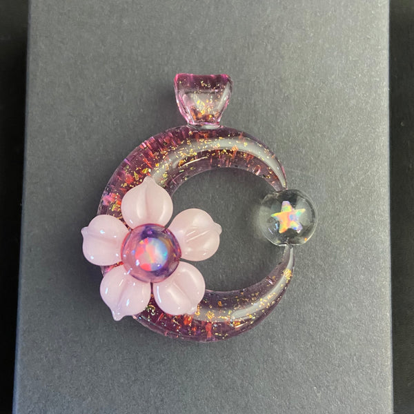 Sparkle Moonflora in Gold Ruby / Gold / Pink
