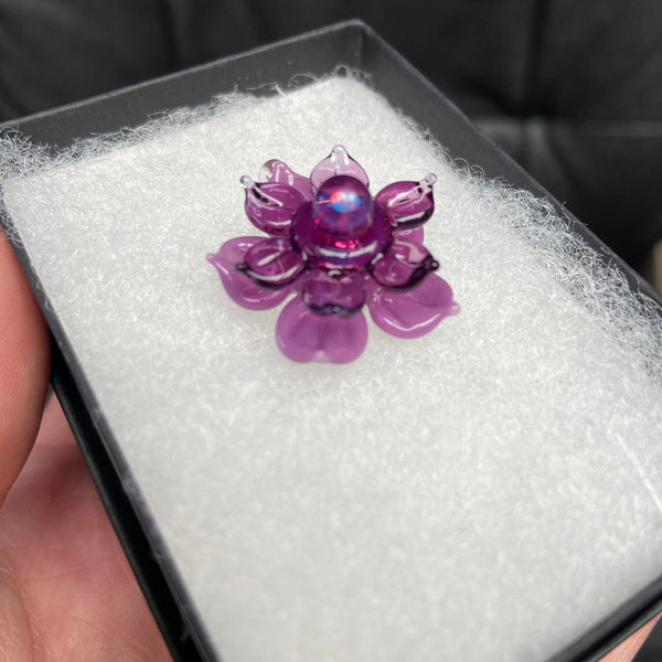 Mini Spinner Flower Pendant Spring Purple Royal Jelly