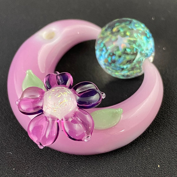 Moonflora Marble Spinner in Pastel Gold Amethyst