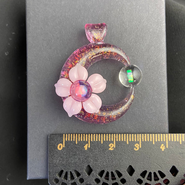 Sparkle Moonflora in Gold Ruby / Gold / Pink