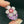 Load image into Gallery viewer, Mini Leafy Flower Pendant with Sparkles - Peach and Bubblegum
