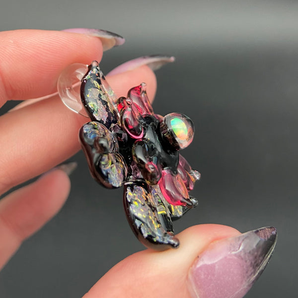 Blossom • Black and Gold Ruby Sparkly Spinner